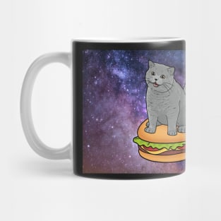 I CAN HAS CHEEZBURGER chubby meme cat in space Mug